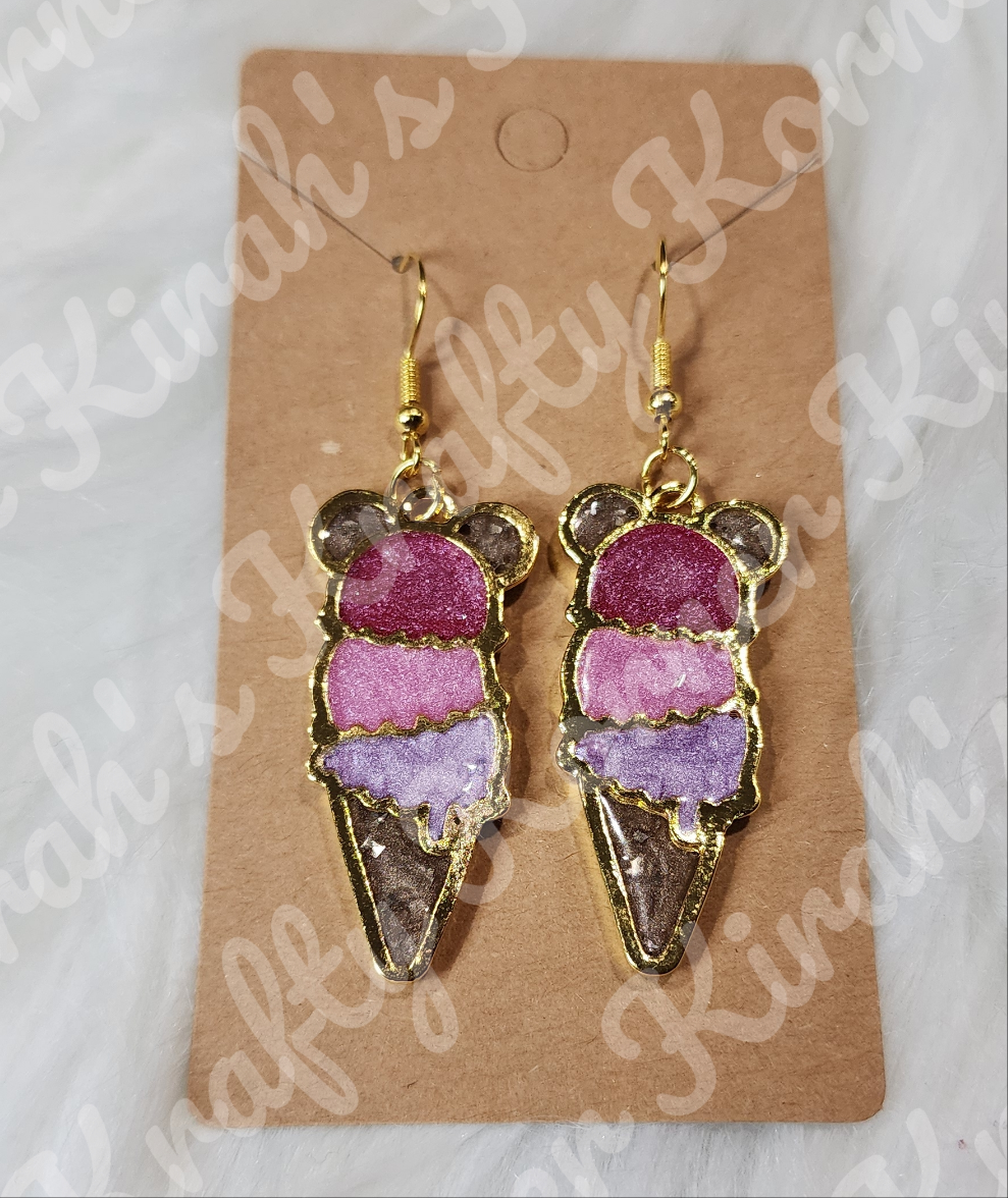 Ice Cream scoop earrings