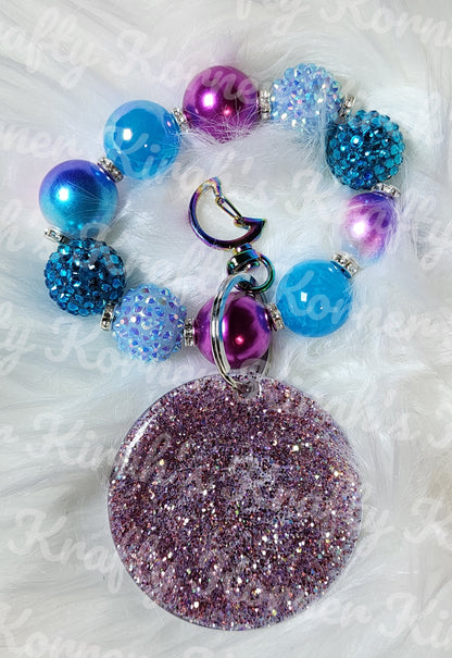 Purple and Blue Keychain