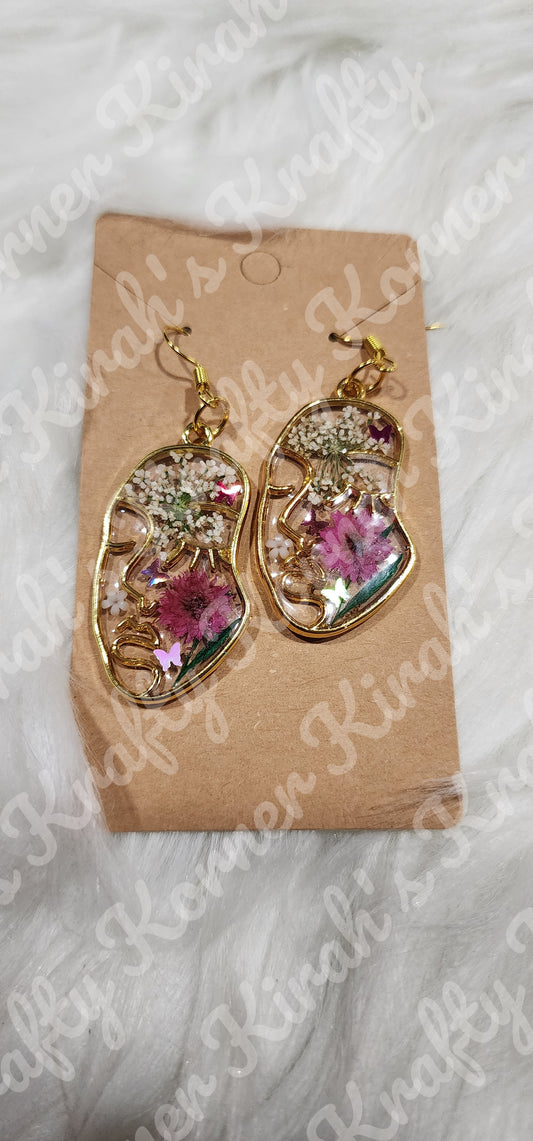 Floral earrings