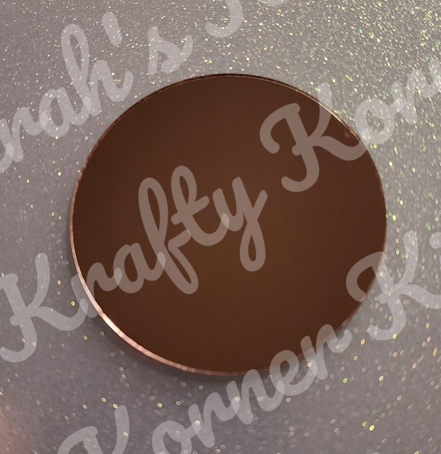 Custom Mirrored Tumbler Bottom