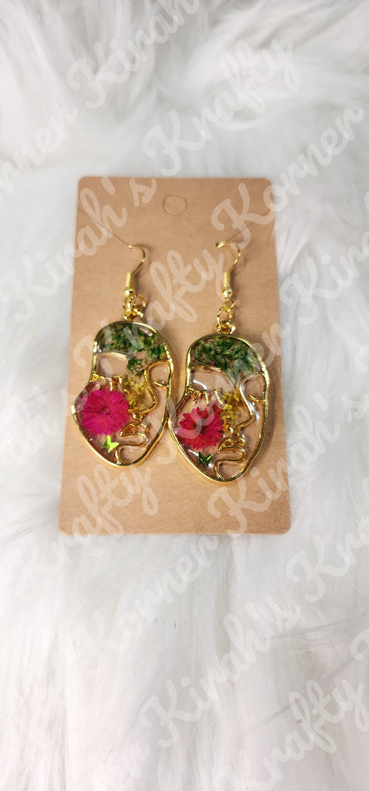 Floral earrings